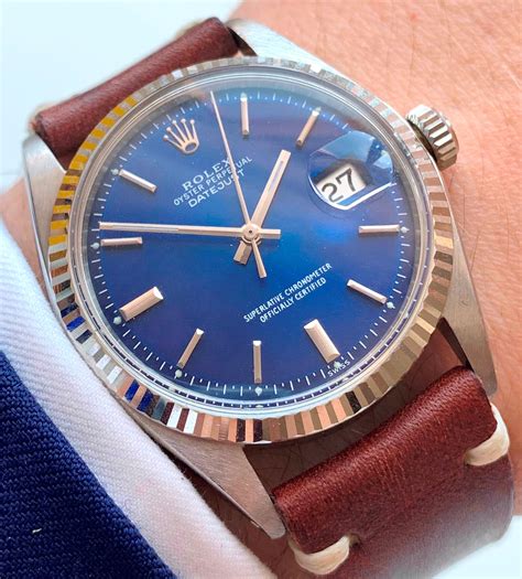 rolex vintage blue dial